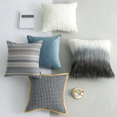 Home Furnishing Decorative Cushion Pillow Sofa Fabric Combination Set