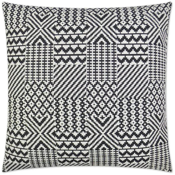 Black Quilt Throw Pillow With Insert Soft Decorative Cushion
