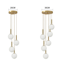 LED Chandelier Glass Dining Room