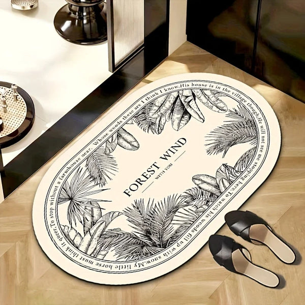 Luxury Bathroom Mat Absorbent Non Slip Wear Resistant