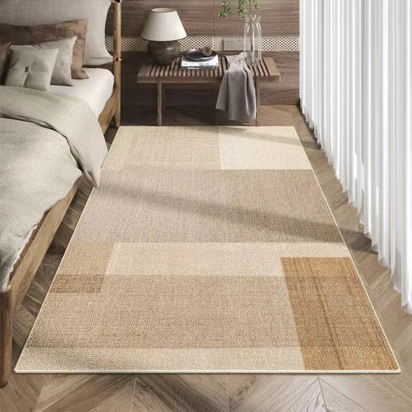 Japanese Style Cashmere Carpet Soft Washable Living Room Bedroom Mat