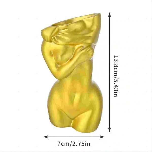 Female Body Vase Feminine Form Creative Bohemian Flower Pot