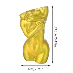 Female Body Vase Feminine Form Creative Bohemian Flower Pot