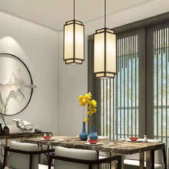 Modern Chinese Pendant Lights Fabric Chandelier Living Room Dining