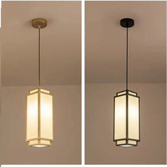 Modern Chinese Pendant Lights Fabric Chandelier Living Room Dining