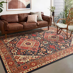 Persian Style Carpet Large Washable Living Room Bedroom