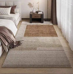 Japanese Style Cashmere Carpet Soft Washable Living Room Bedroom Mat