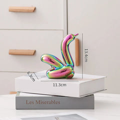 Nordic Ceramic Swan Sculpture Decorative Figurine Home Room Accessory