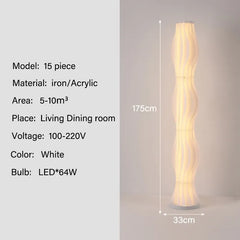 Modern Nordic Grass Skirt LED Floor Lamp Bedroom Living