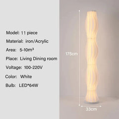 Modern Nordic Grass Skirt LED Floor Lamp Bedroom Living