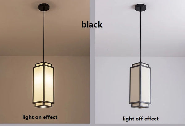 Modern Chinese Pendant Lights Fabric Chandelier Living Room Dining