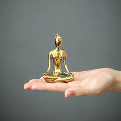 Abstract Ceramic Yoga Figurine Porcelain Lady Statue Home Decor