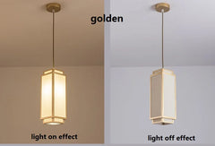 Modern Chinese Pendant Lights Fabric Chandelier Living Room Dining