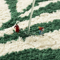 Green Leaf Carpet Soft Absorbent Bathroom Door Mat