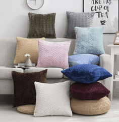 Plush Velour Pillow Case Soft Hypoallergenic Decorative Cushion Cover