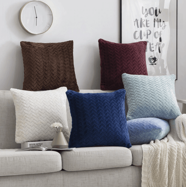 Plush Velour Pillow Case Soft Hypoallergenic Decorative Cushion Cover