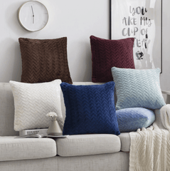 Plush Velour Pillow Case Soft Hypoallergenic Decorative Cushion Cover