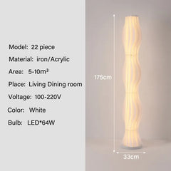Modern Nordic Grass Skirt LED Floor Lamp Bedroom Living