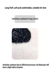 Green Plush Irregular Carpet Living Room Bedroom Floor Mat