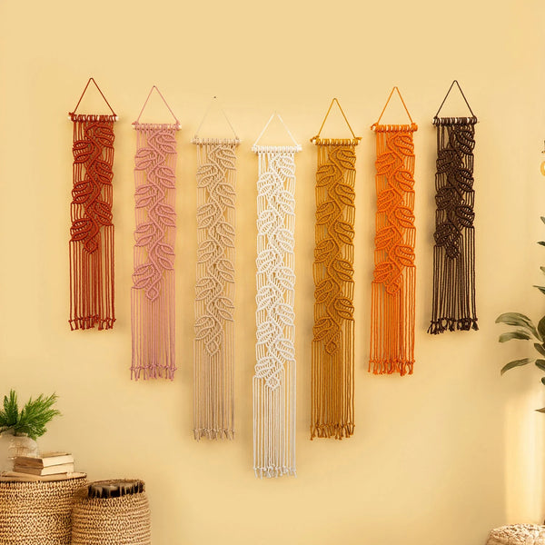 Vela Pink Earth Macrame Wall Hangings